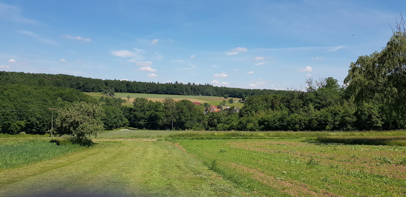 Blick vom Friedhof Völkersbach